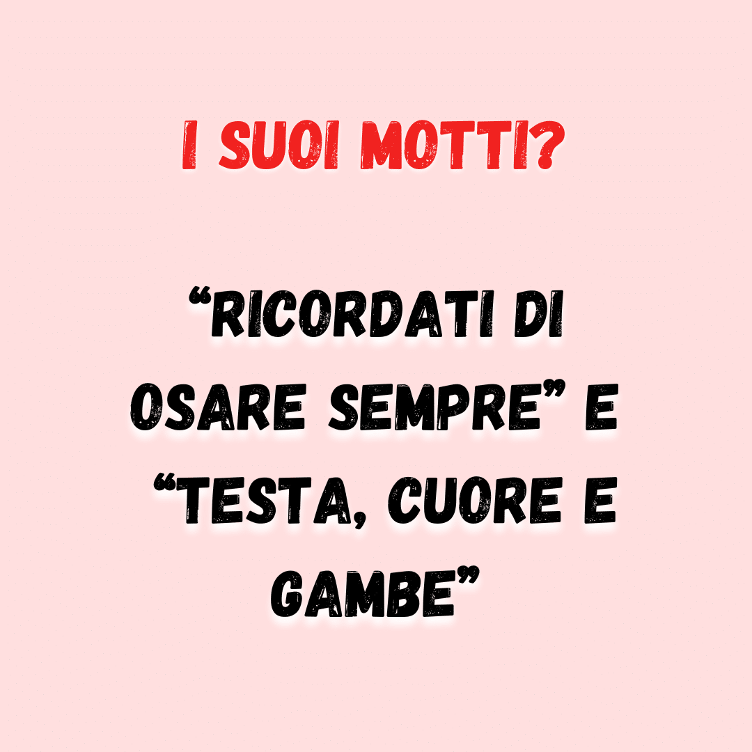 Il motto personale di Mariella Lamonica