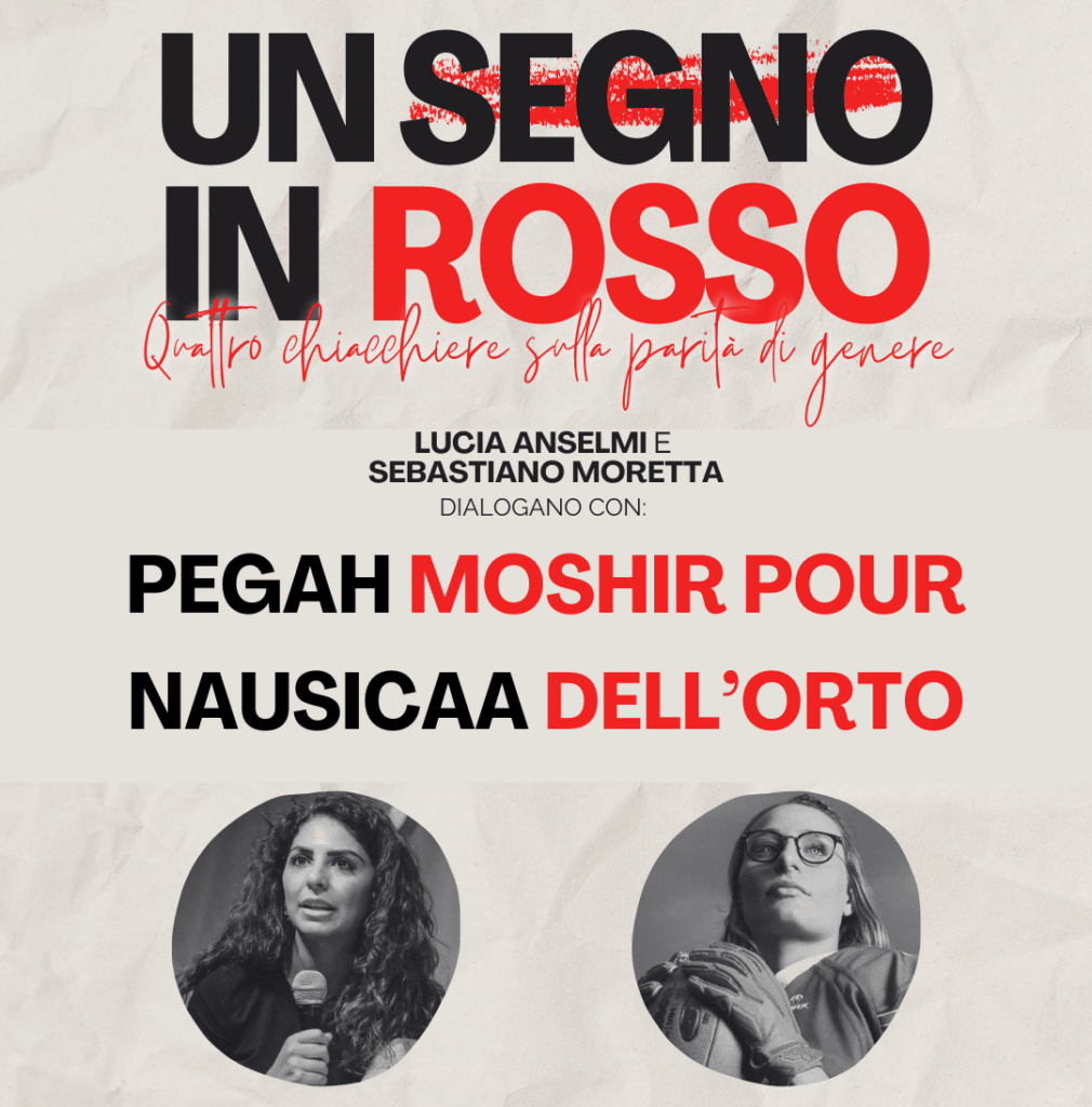 Locandina: Un segno in rosso — Quattro chiacchiere sulla parità di genere